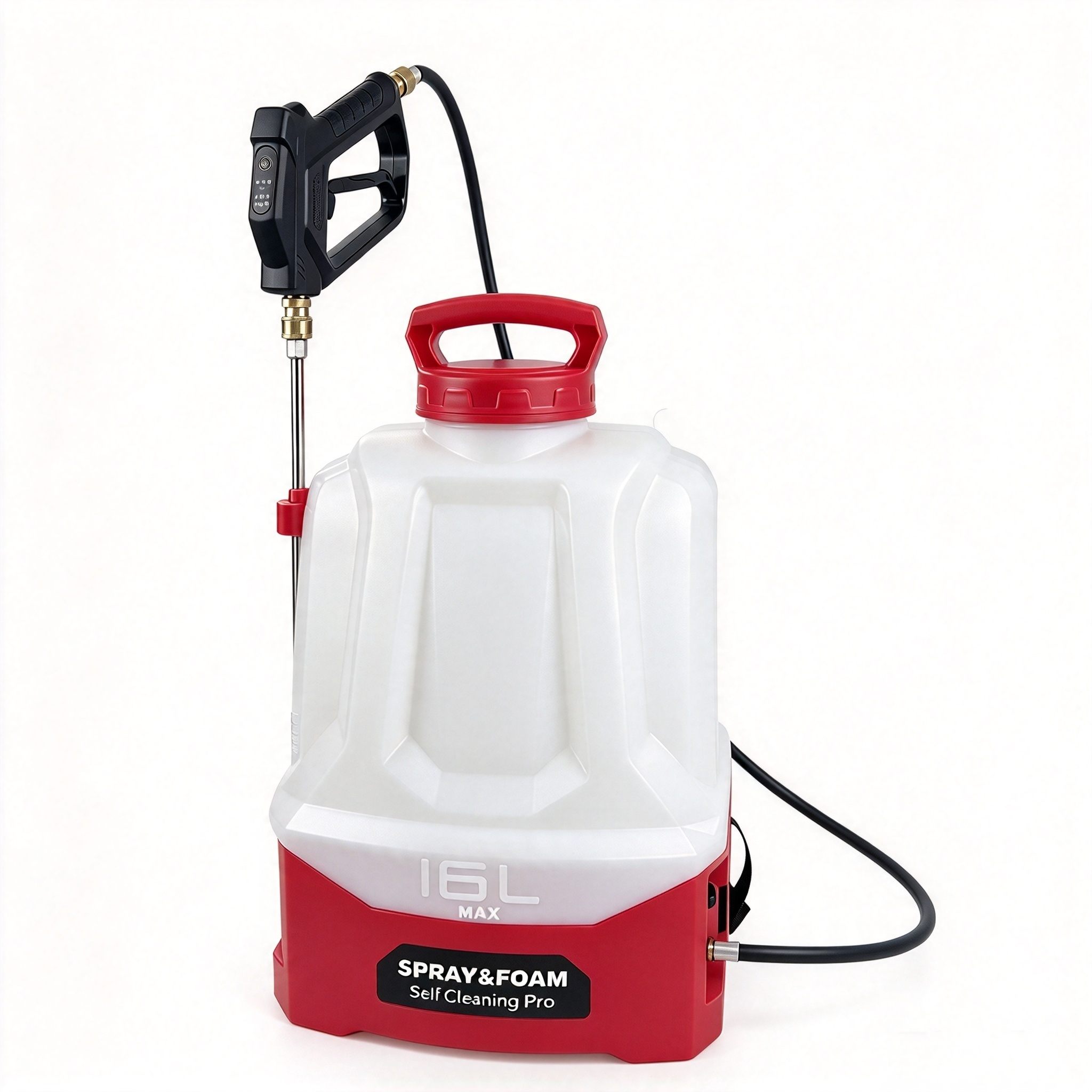 Pulvérisateur à dos 3 en 1 de 16 L avec fonction moussante et brumisateur