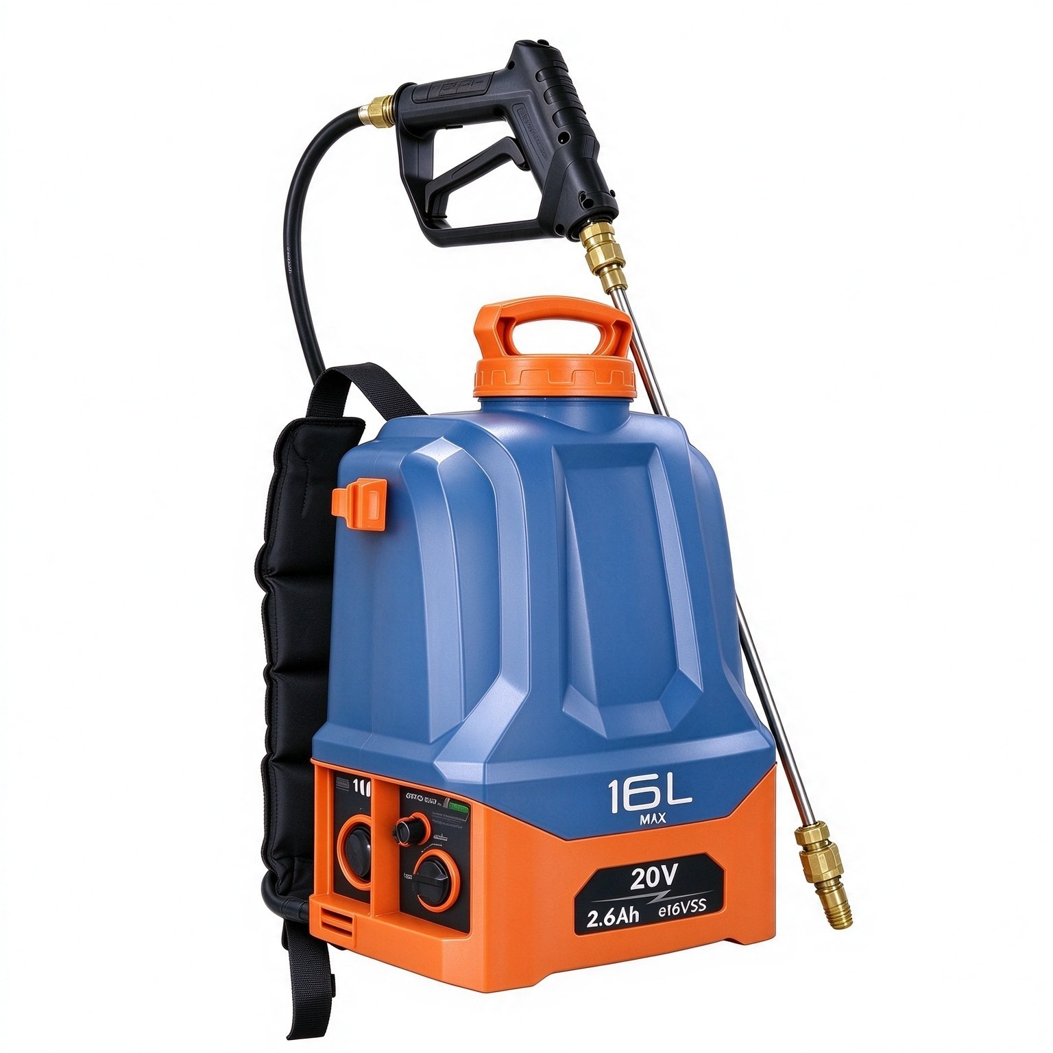 Pulvérisateur à dos de 16 L avec nettoyage automatique et vitesse variable