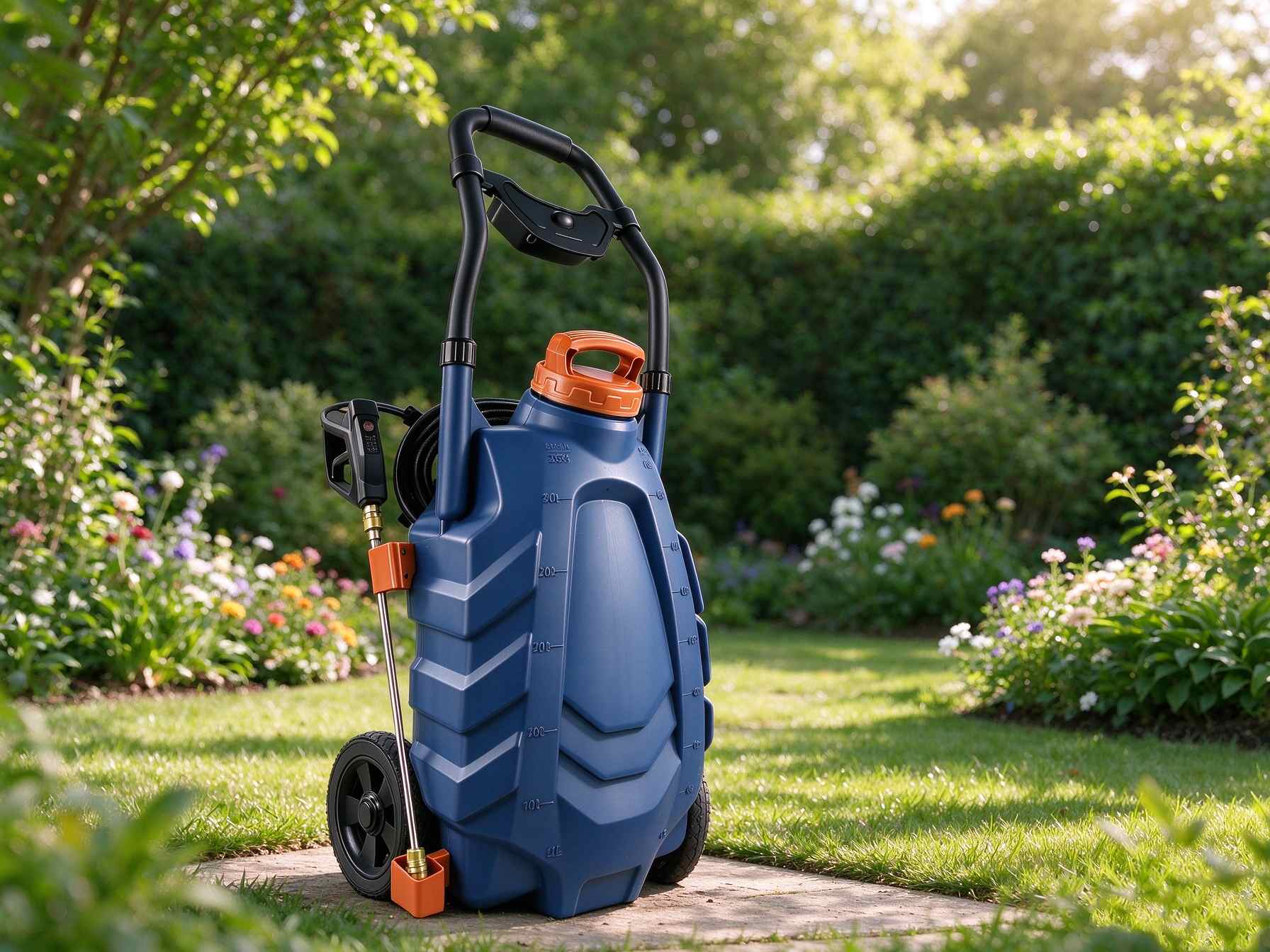 Pulvérisateur à roues 34 L pour l'agriculture et le jardin professionnels