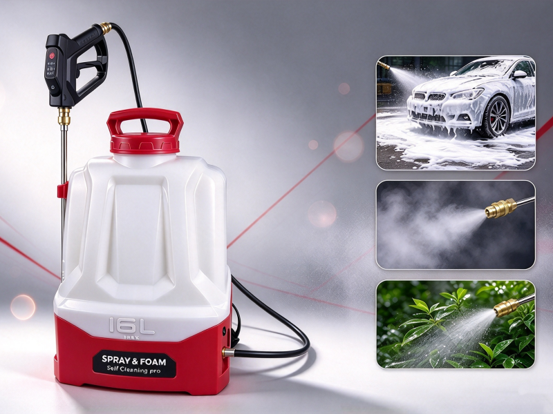 Nouveau Pulvérisateur à dos 16L 3-en-1 avec mousse gonflée, pulvérisateur à trois Modes