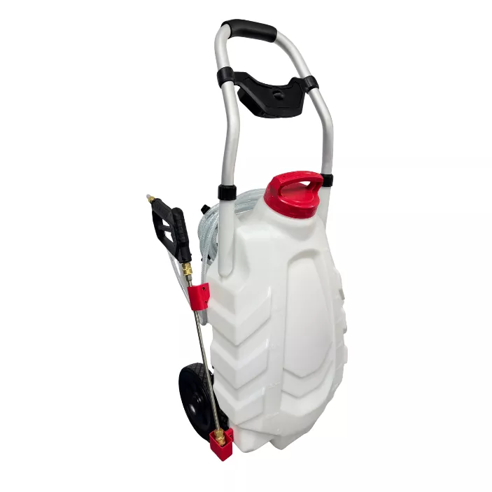 Pompe à membrane de pulvérisateur sur roues de 34 L avec batterie 18 V 2,6 A